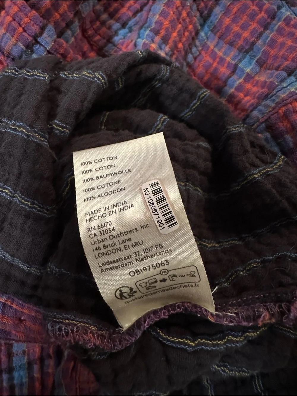 Free People We The Free Cardiff Plaid Button Down Shirt Size Medium